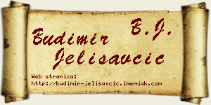 Budimir Jelisavčić vizit kartica